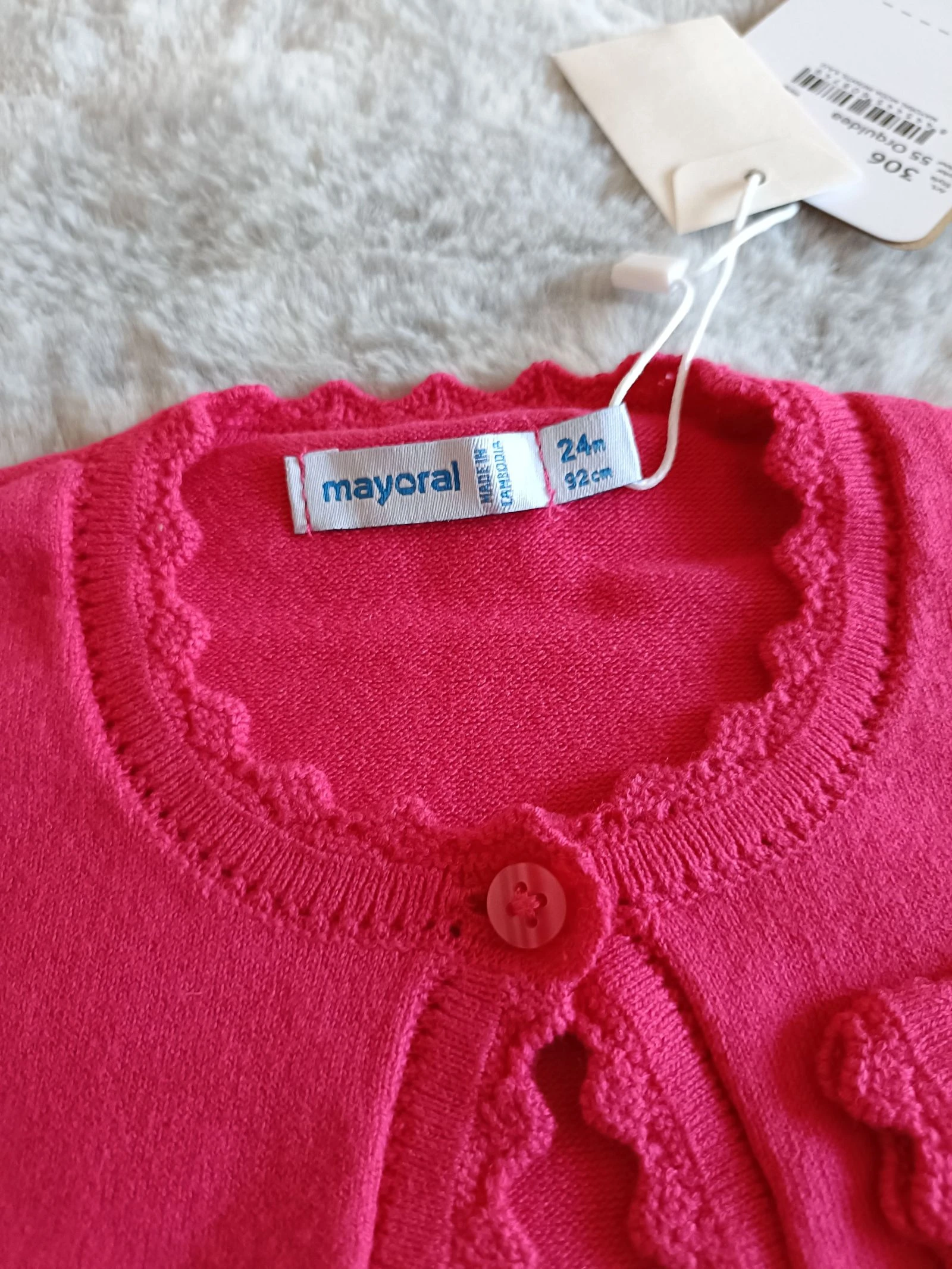 Gilet/boléro Mayoral fuchsia taille 92 – photo 4